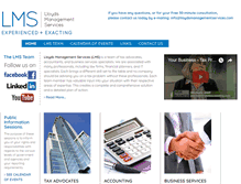 Tablet Screenshot of lloydsmanagementservices.com